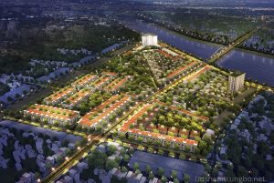 Phối cảnh tổng thể khu đô thị VCN Phước Long Nha Trang nhìn từ trên cao