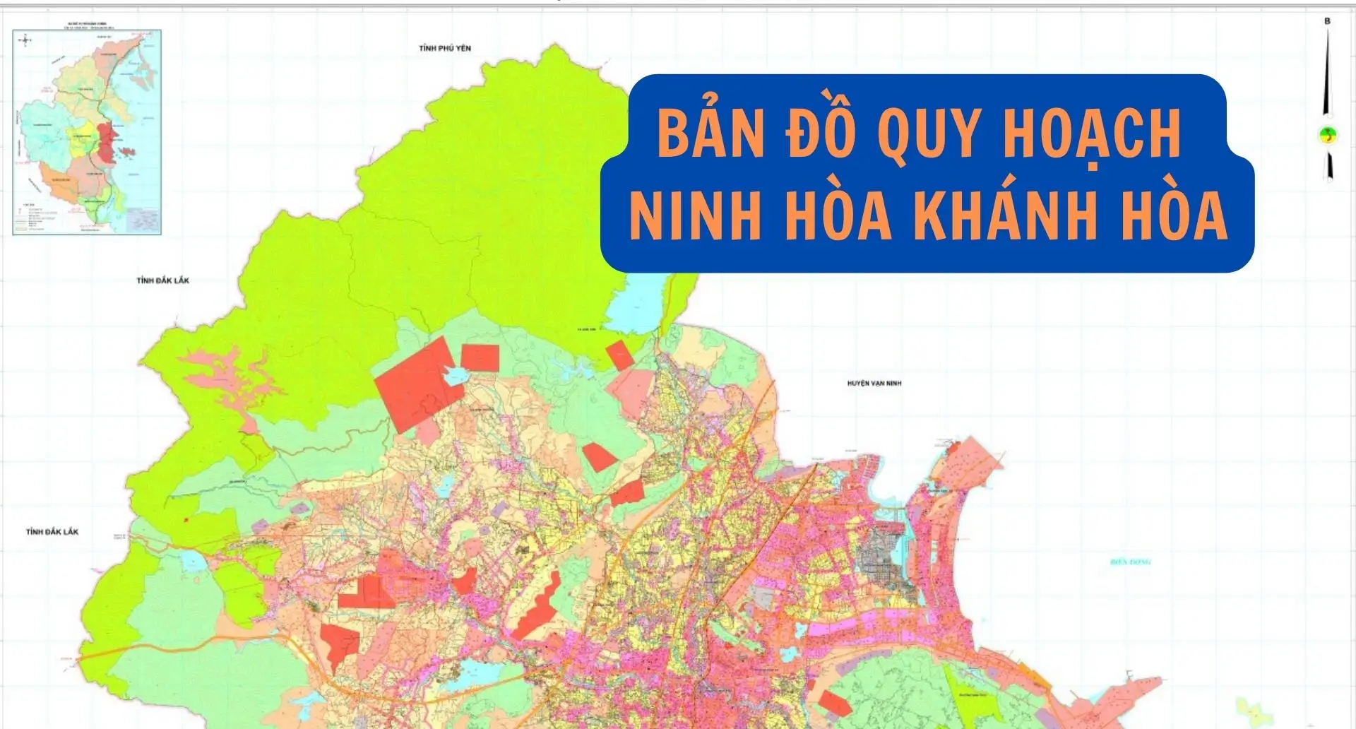 Bản đồ quy hoạch chung Ninh Hòa đến năm 2040.
