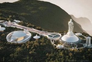 Toàn cảnh dự án Núi Chín Khúc Nha Trang nhìn từ trên cao