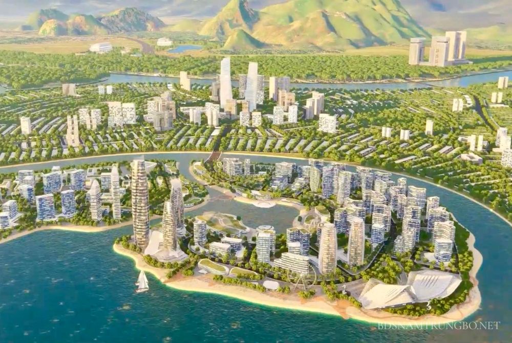 Phối cảnh minh họa khu đô thị ven vịnh Cam Ranh – tiềm năng phát triển 2025