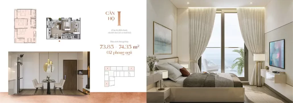 Thiết kế hiện đại tại CT1 Riverside Luxury