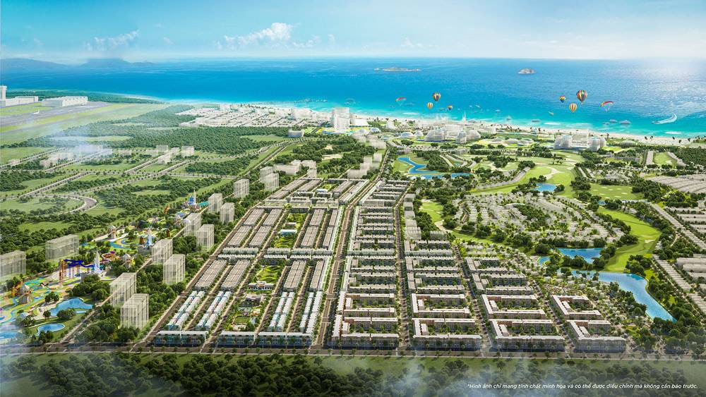 Toàn cảnh dự án KN Paradise Cam Ranh nhìn từ trên cao, quy mô siêu dự án quốc tế
