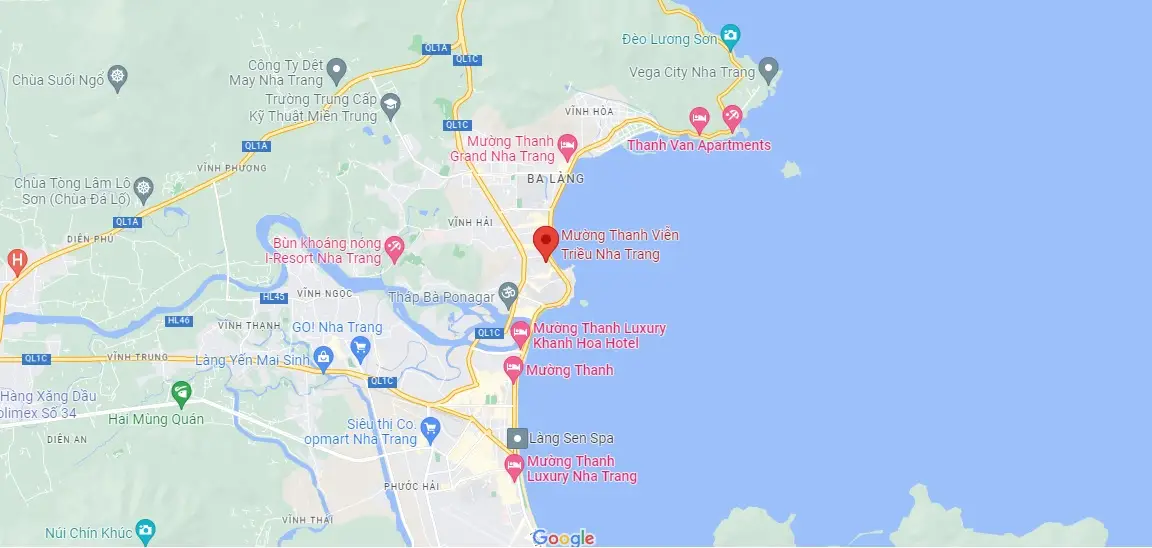 Vị trí Mường Thanh Viễn Triều 