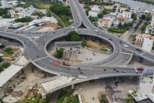 Toàn cảnh dự án giao thông Nha Trang nhìn từ trên cao.