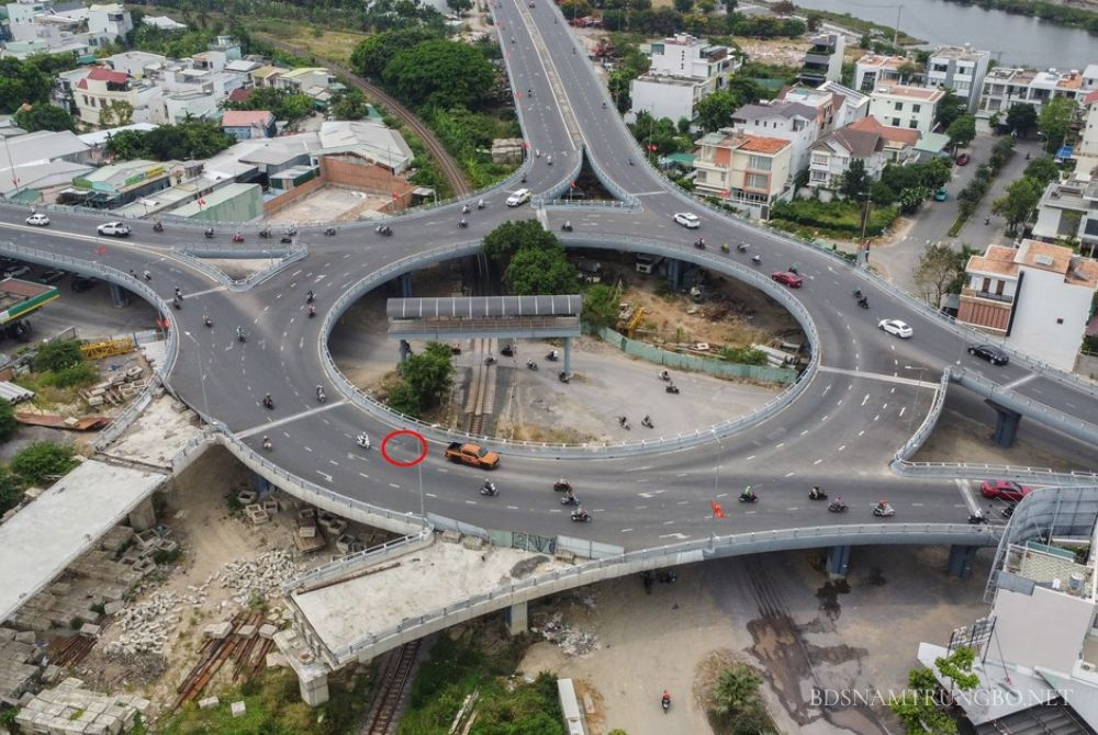 Toàn cảnh dự án giao thông Nha Trang nhìn từ trên cao.