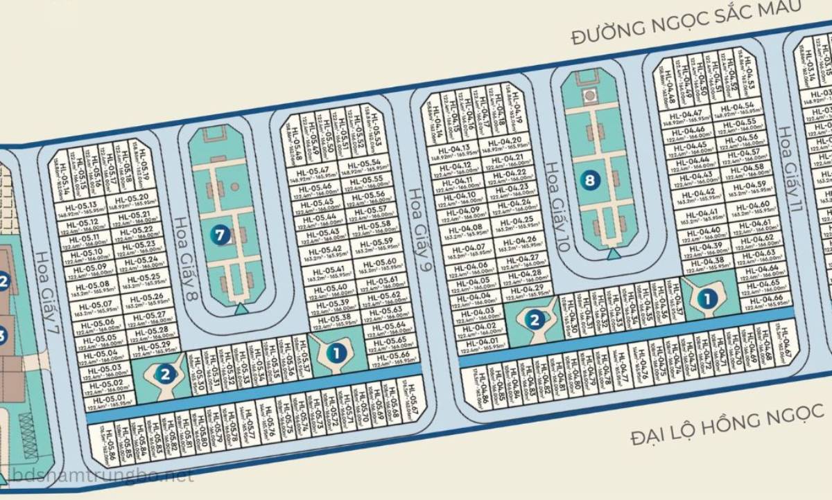 Vị trí phân khu Nhà phố Sông Town CaraWorld tại Bãi Dài, Cam Ranh
