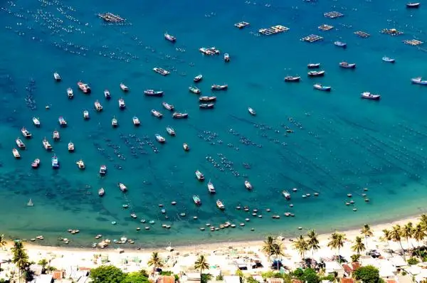 Toàn cảnh Vịnh Xuân Đài nhìn từ trên cao tại Sông Cầu Phú Yên