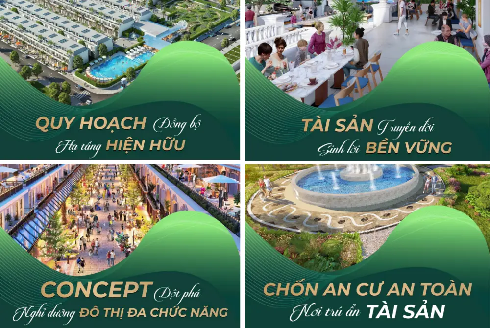 Hình ảnh phối cảnh dự án KVG Mozzadiso với quy hoạch đồng bộ