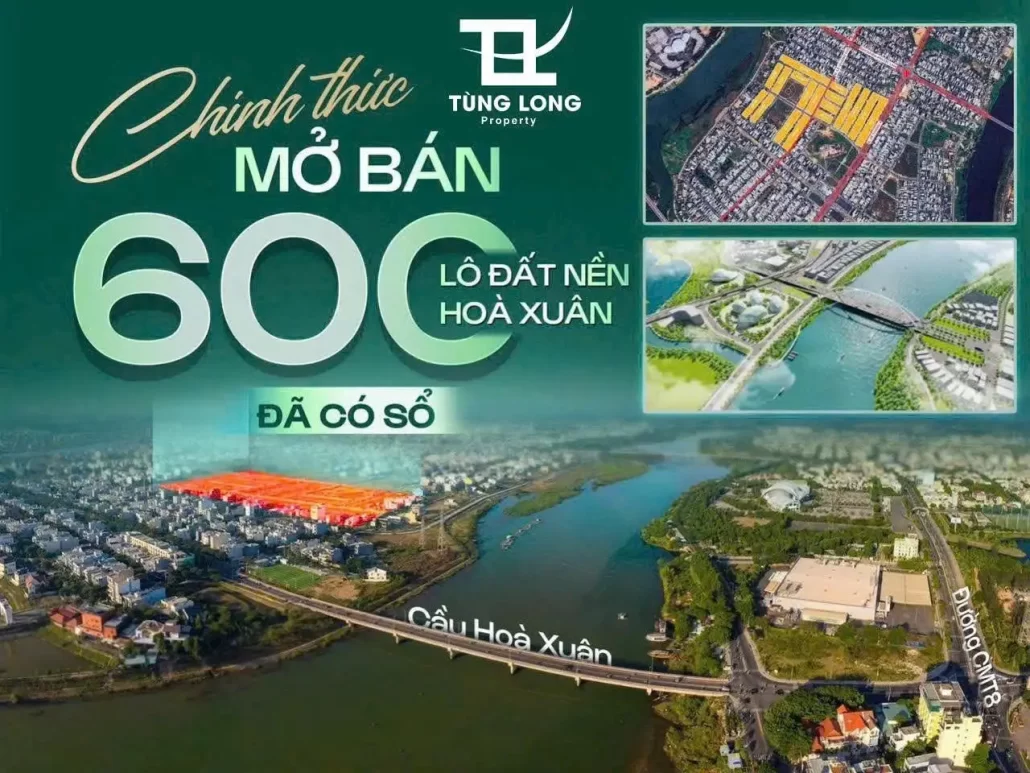 banner mở bán 600 lô đất nền hòa xuân đà nẵng đã có sổ đỏ