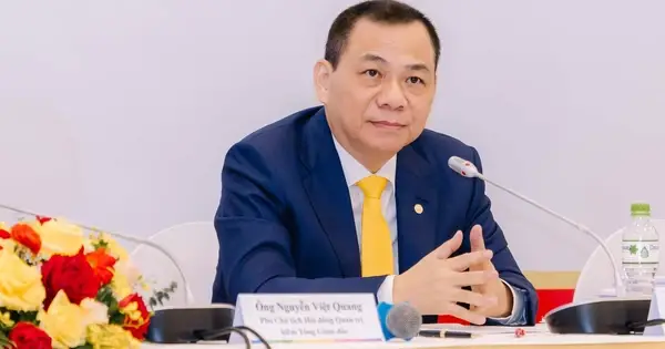 Ông Phạm Nhật Vượng trong buổi họp cổ đông