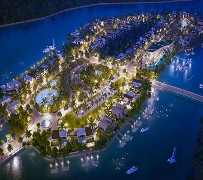 Dự án Đảo Hoa Sen Nha Trang nhìn từ trên cao