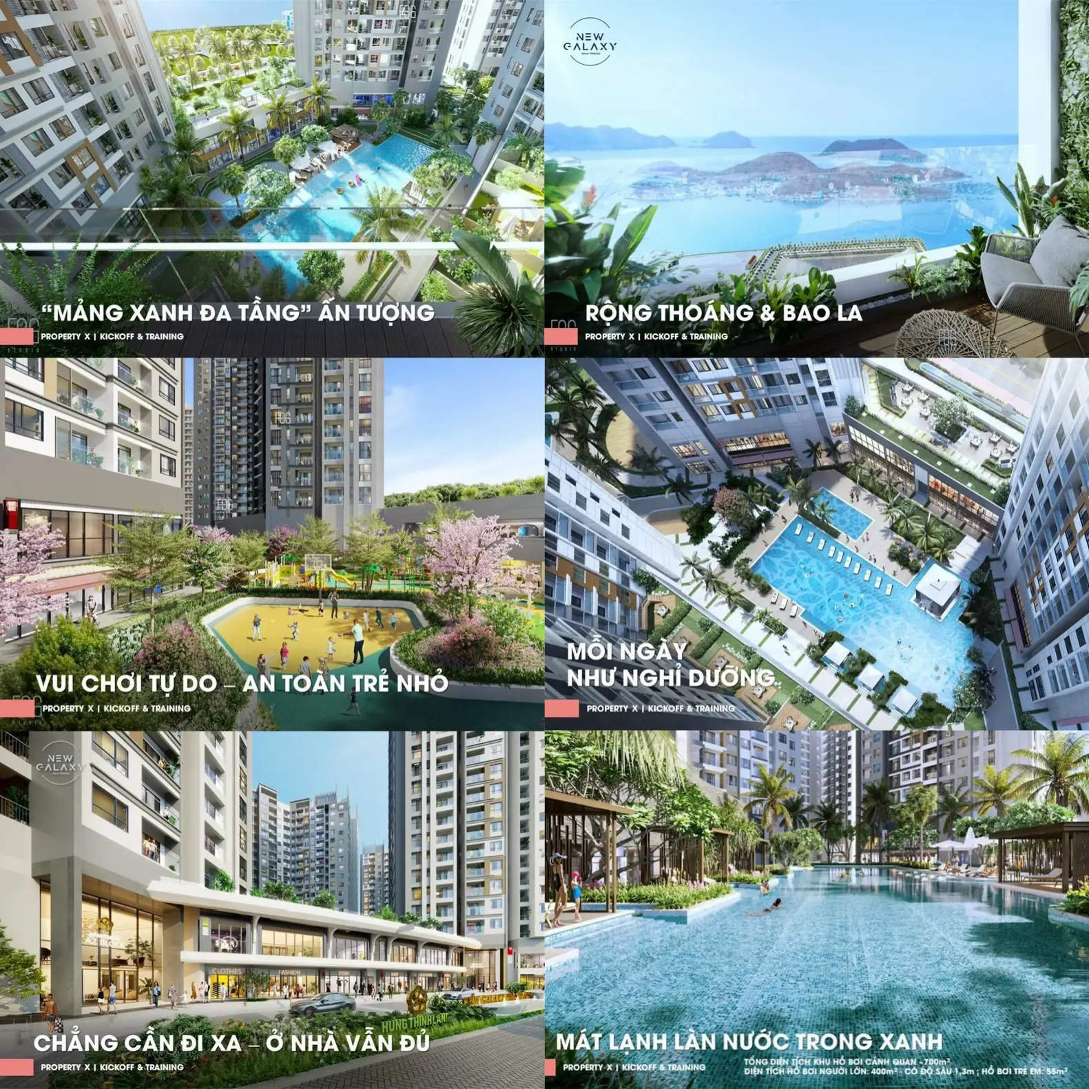 Mặt bằng căn hộ New Galaxy Nha Trang thiết kế tối ưu diện tích