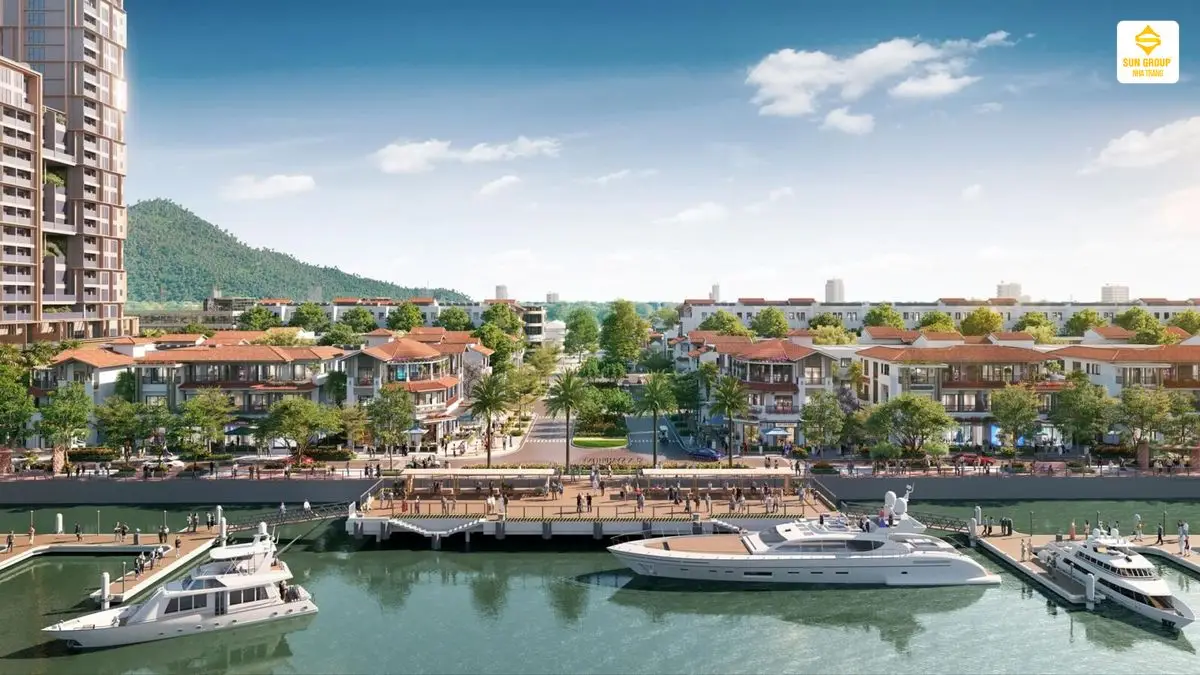 góc nhìn sang trọng bến du thuyền sun group nha trang