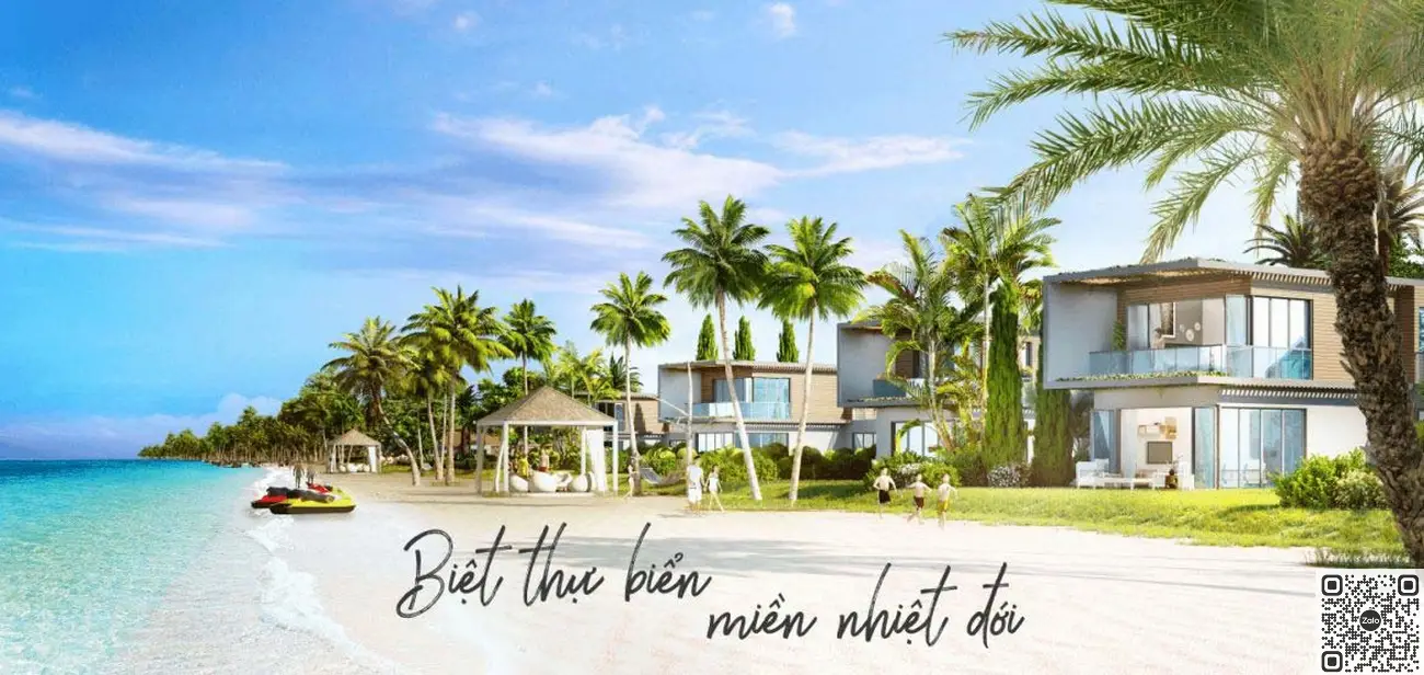 Không gian xanh và mật độ xây dựng thực tế bên trong khu biệt thự Novaworld Nha Trang.