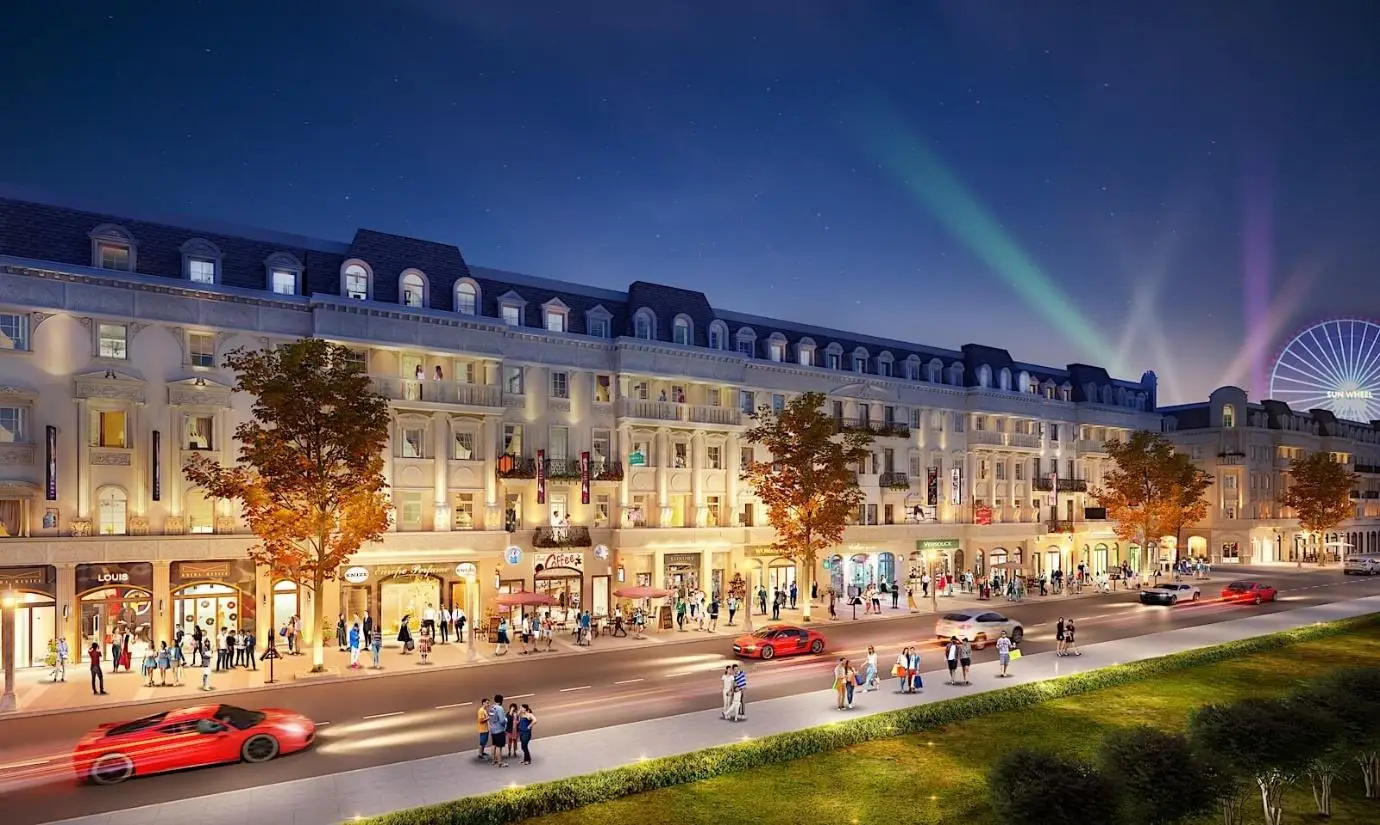 phối cảnh shophouse sun group nha trang