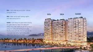 phối cảnh tổng thể ba tòa tháp the sol - the sea - the sand