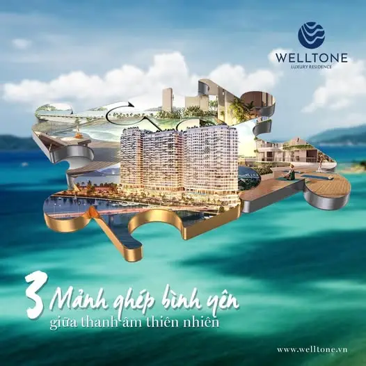 Tầm nhìn trực diện biển từ ban công chung cư cao cấp ven biển Nha Trang Welltone.