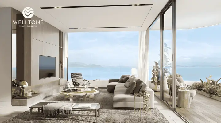 Thiết kế căn hộ 2 phòng ngủ Welltone Nha Trang phù hợp đầu tư cho thuê Airbnb.