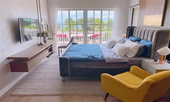 Phối cảnh phòng ngủ cao cấp tại Novaworld Nha Trang với tỷ suất lấp đầy cao.